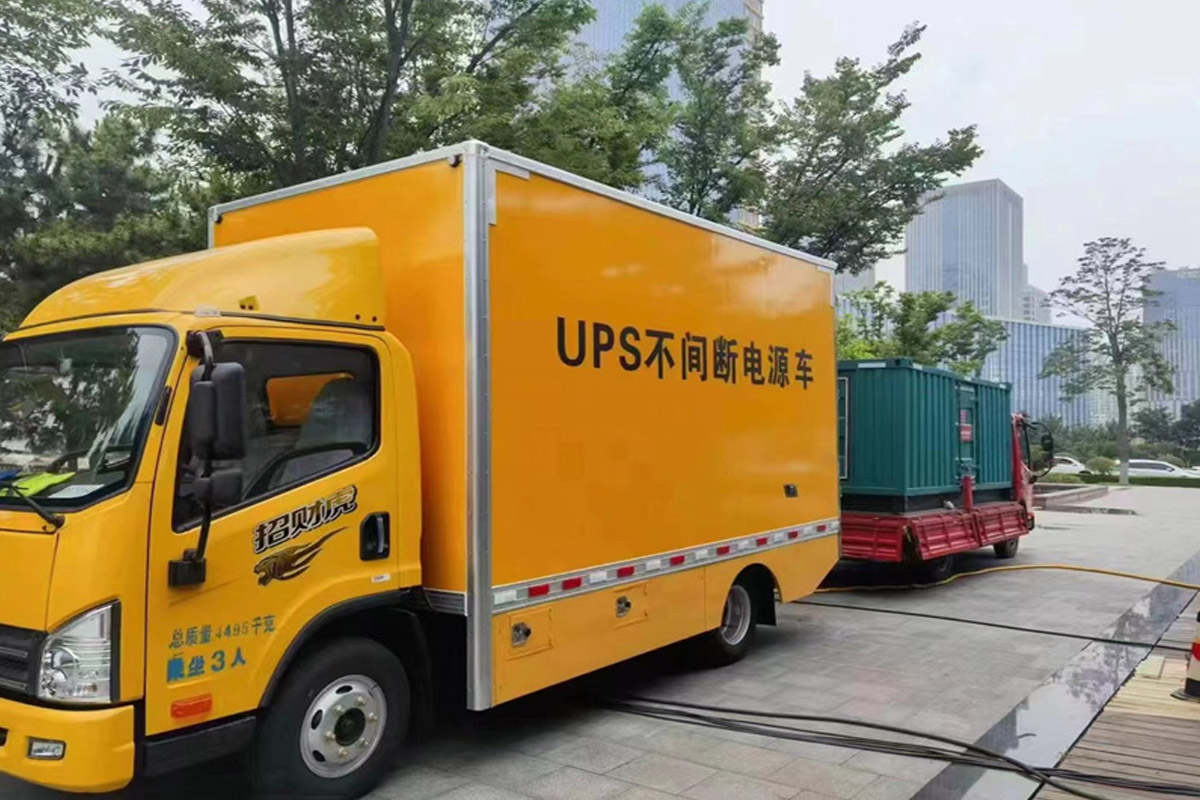 芜湖发电机租赁施工现场