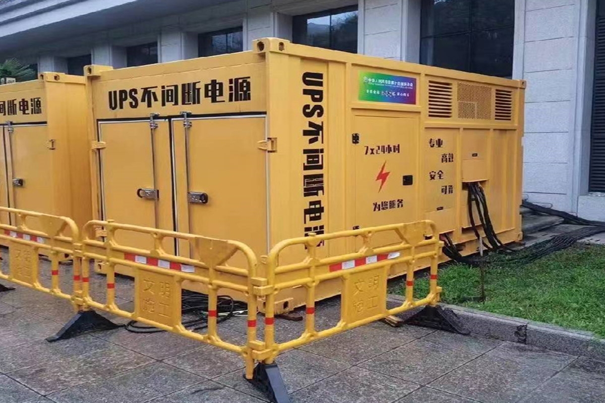 芜湖发电机租赁施工现场