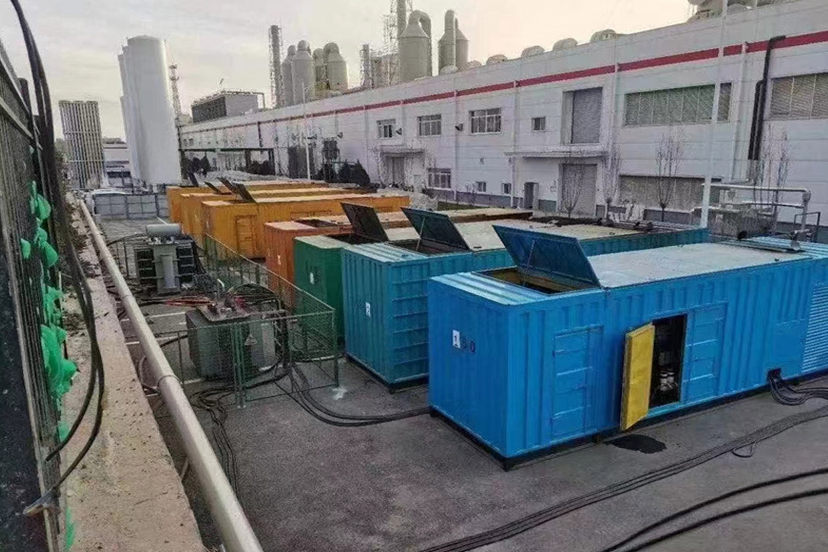 芜湖发电机租赁施工现场